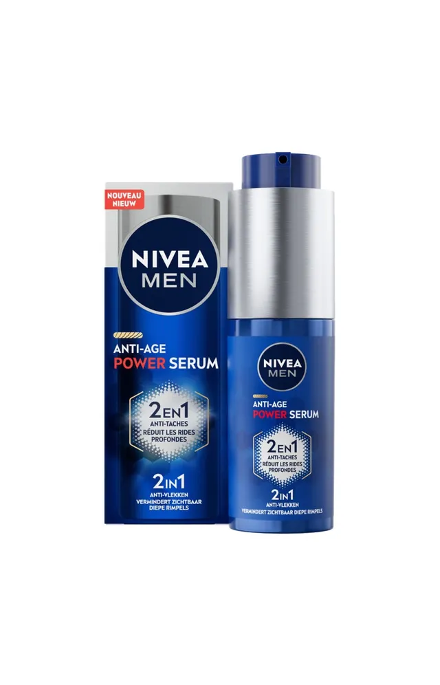 Nivea Sérum anti-âge & anti-tâches - Anti Age Power - Acide hyaluronique - Visage - Homme - 30 ml