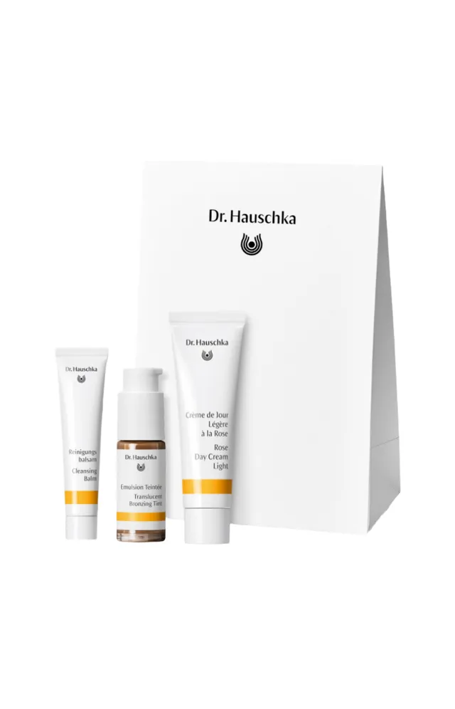 Dr Hauschka Coffret soins - Routine Eclat du Teint - Visage - 3 produits